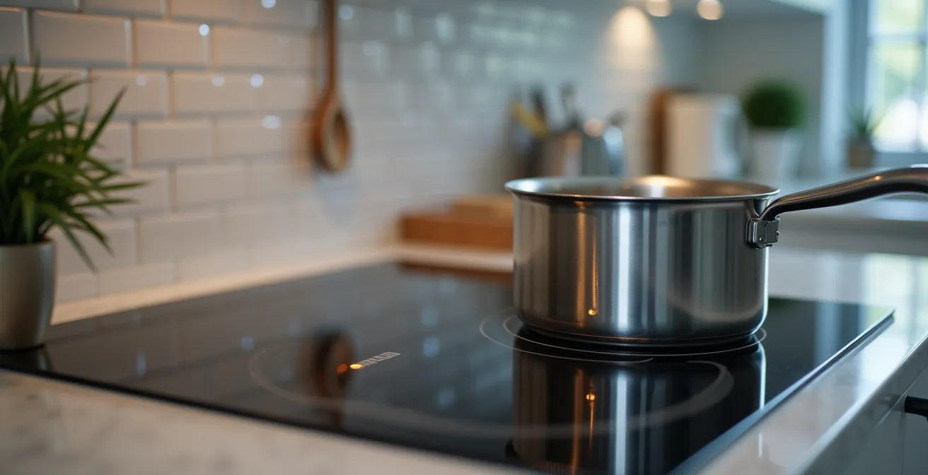 Installation eines Herdwächters über dem Kochfeld ohne Küchenumbau