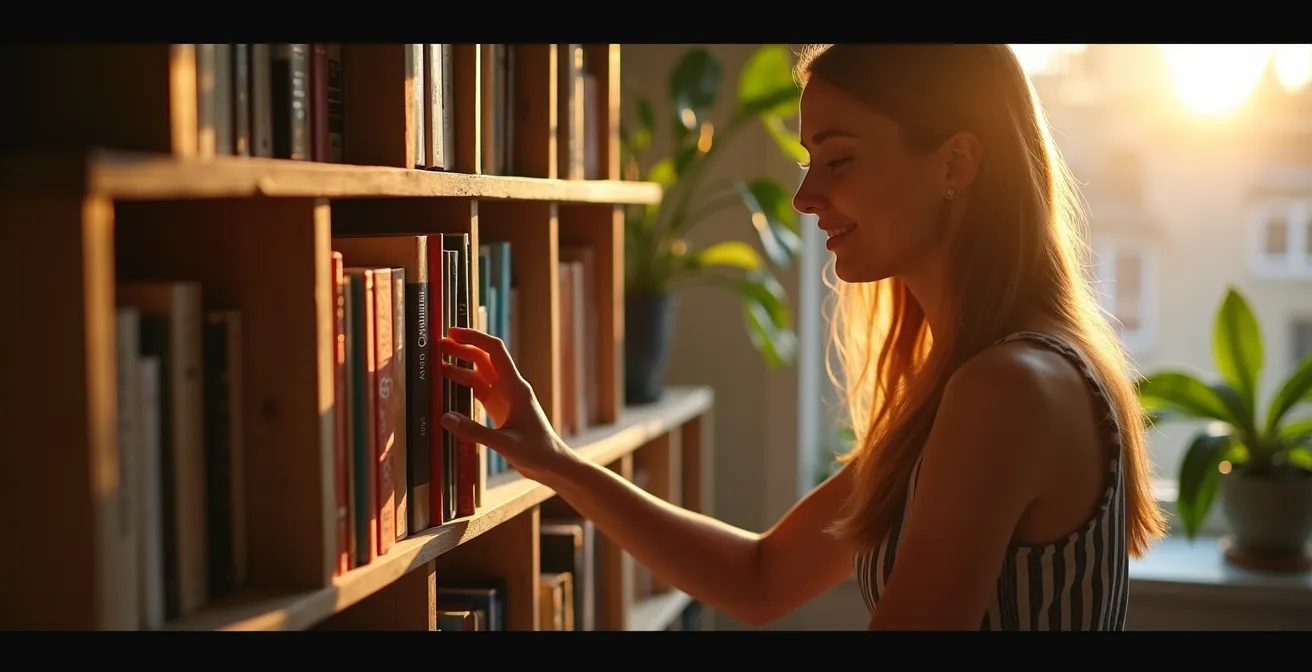 Umweltfreundliches Weinkistenregal in modernem deutschen Wohnzimmer