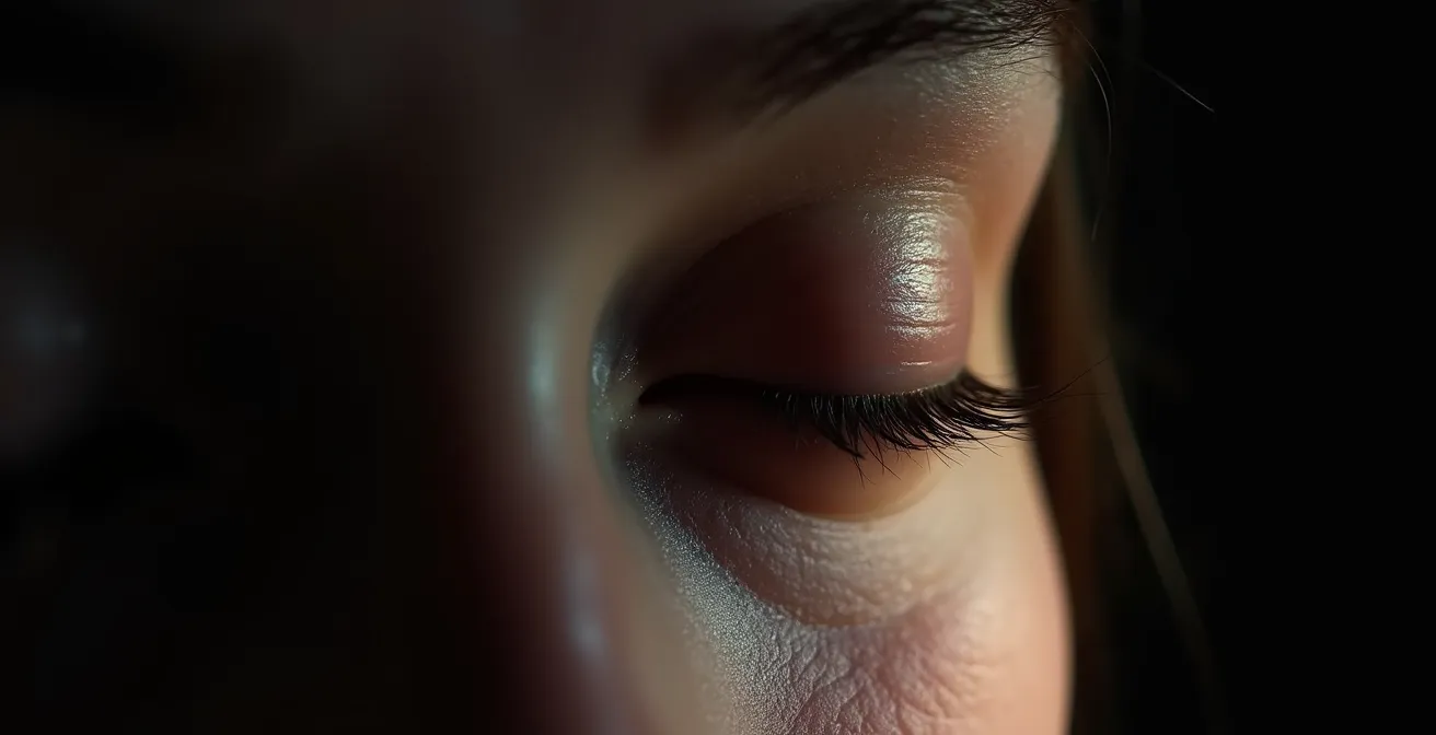 Makroaufnahme von Lichtsensoren und ihre Wirkung auf die Melatoninproduktion