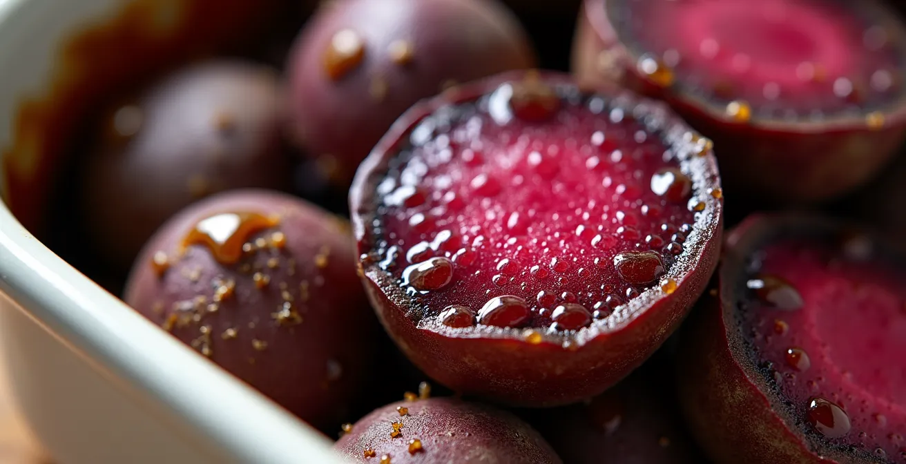 Im Ofen geröstete Rote Bete mit goldbrauner Kruste